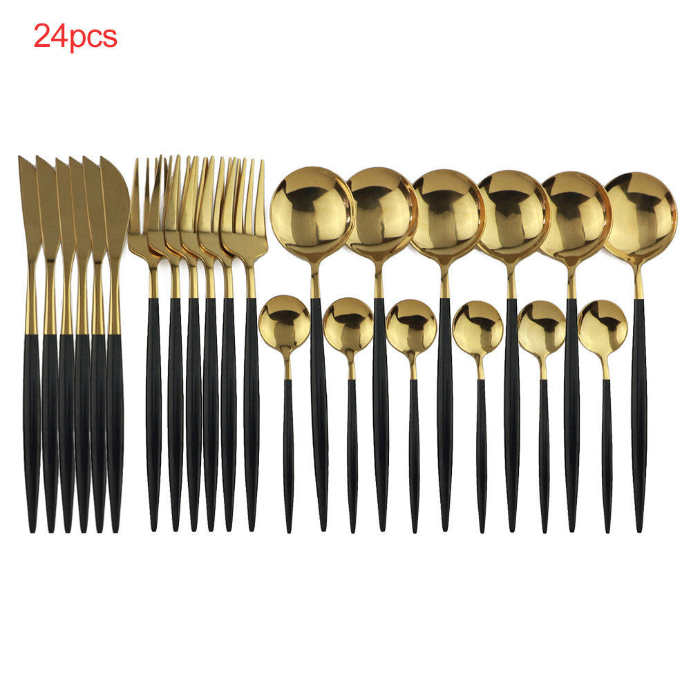 Elevate Your Dining Experience with Our 24pcs Luxury Cutlery Set