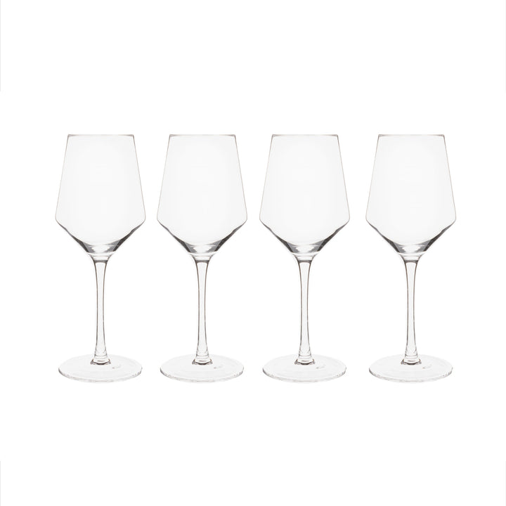 Set of 4 White Wine Glasses - 14 Oz