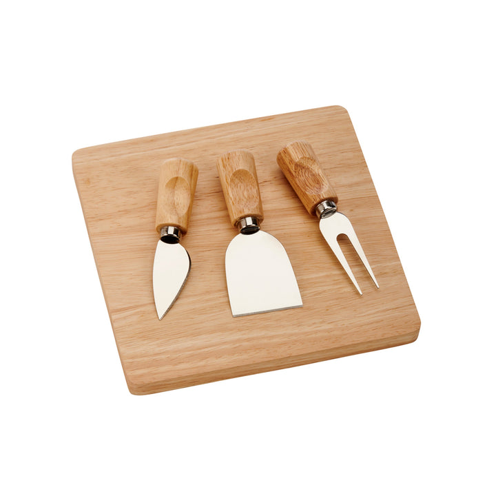 Rubberwood Cheese Cutting Board Set