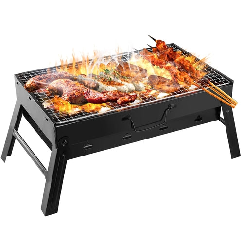 1Pc Portable BBQ Foldable Charcoal Grill