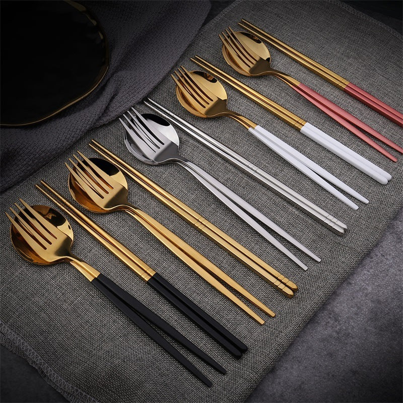 Cutlery Knife Fork Spoon Dinnerware Set With Box