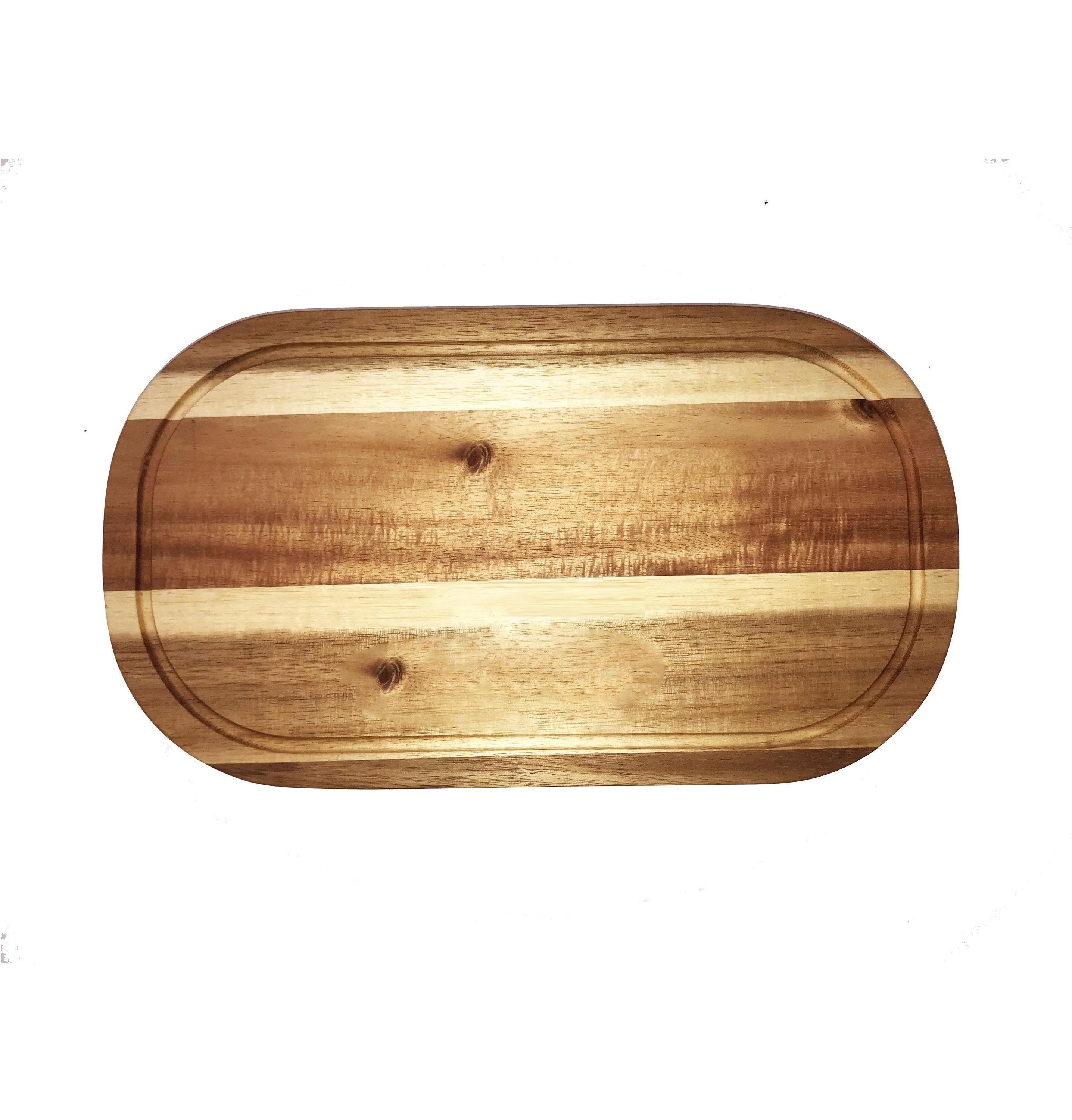 Rounded Cutting Board With Juice