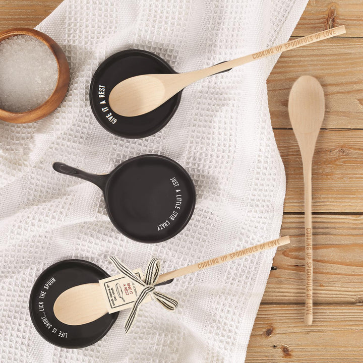 Giftable Wooden Spoon and Cast Iron Spoon