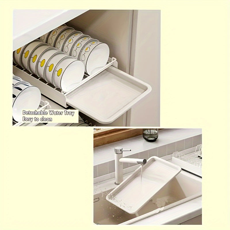 Space-Saving Stainless Steel Dish Rack