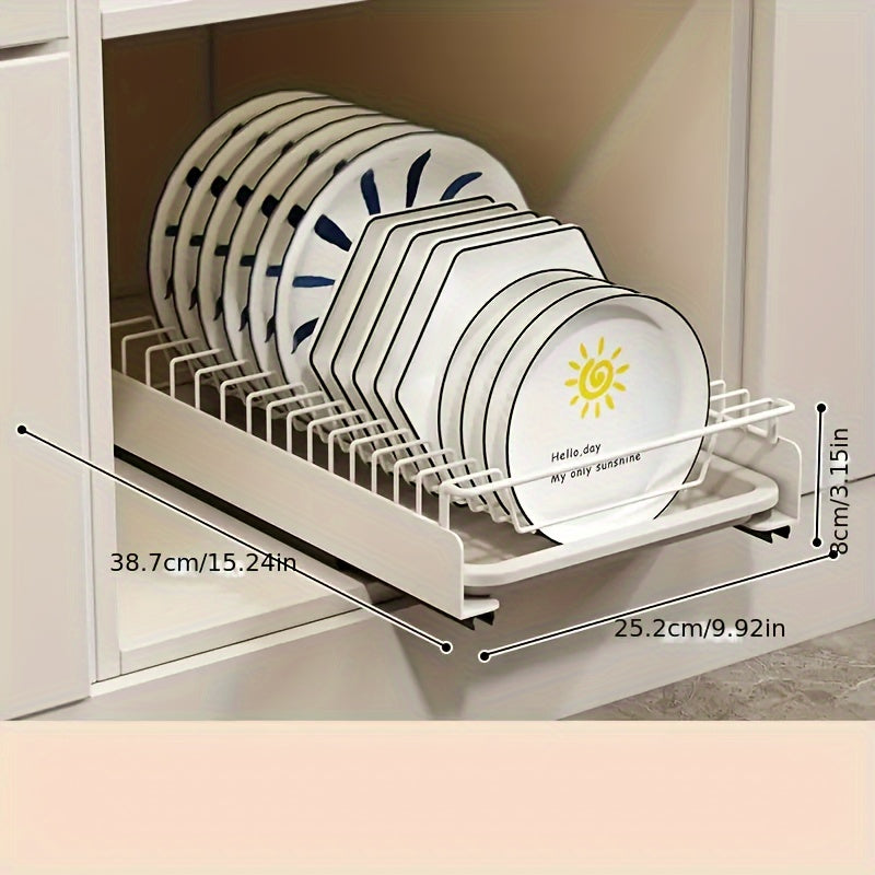 Space-Saving Stainless Steel Dish Rack