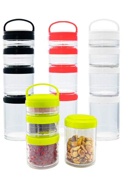 Portable Stackable Food Leak Proof Storage Containers