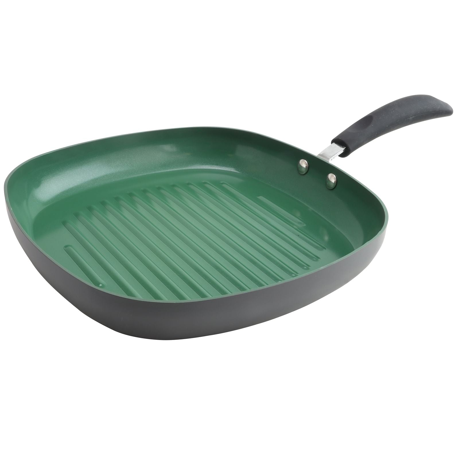 11 inch Green Ceramic Non-Stick Grill Pan