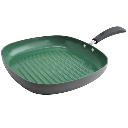 11 inch Green Ceramic Non-Stick Grill Pan