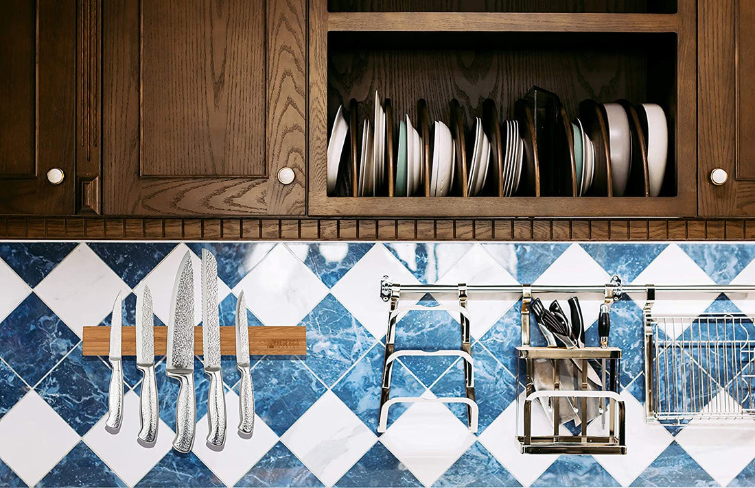 Bamboo Magnetic Knife Strip Holder