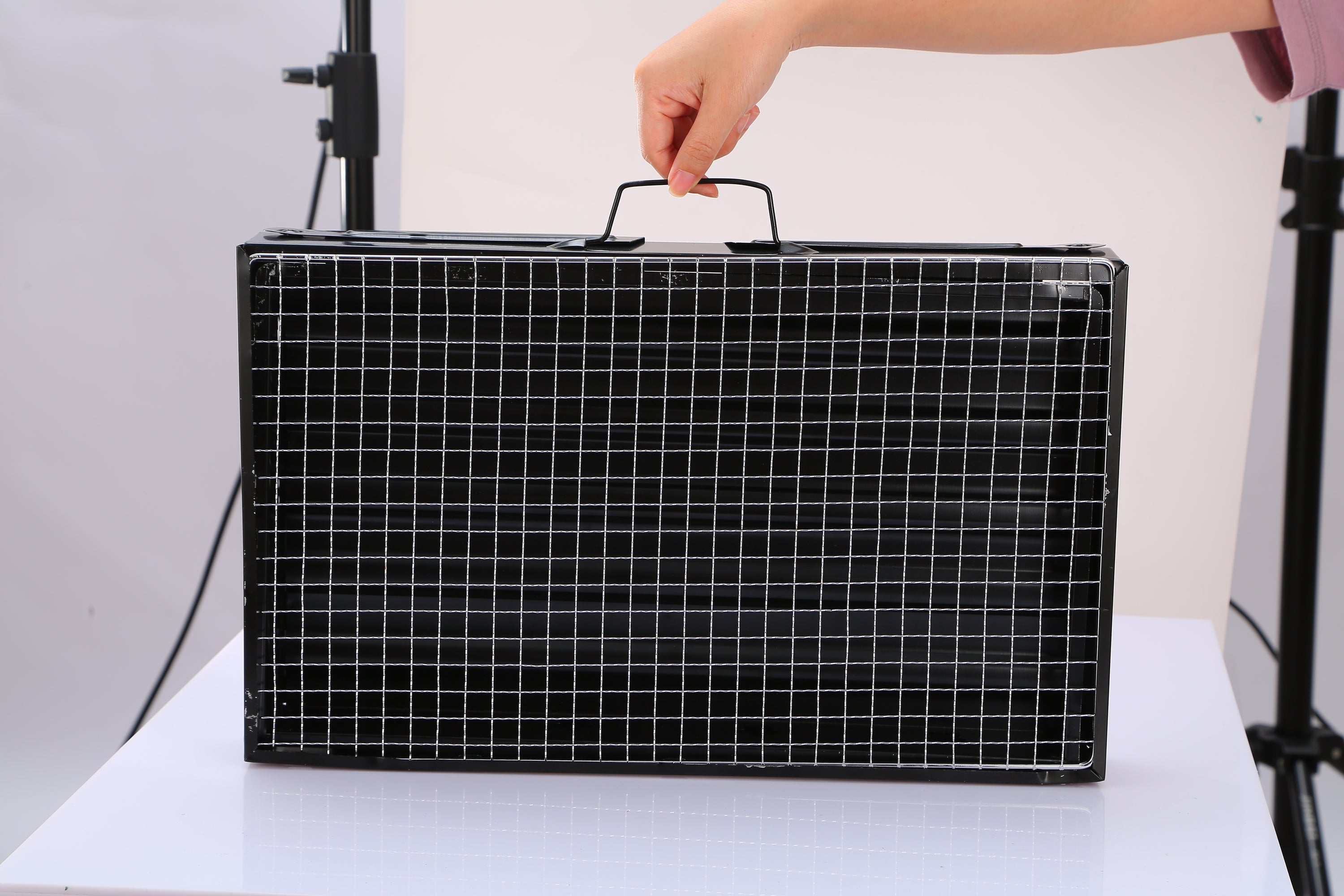 1Pc Portable BBQ Foldable Charcoal Grill