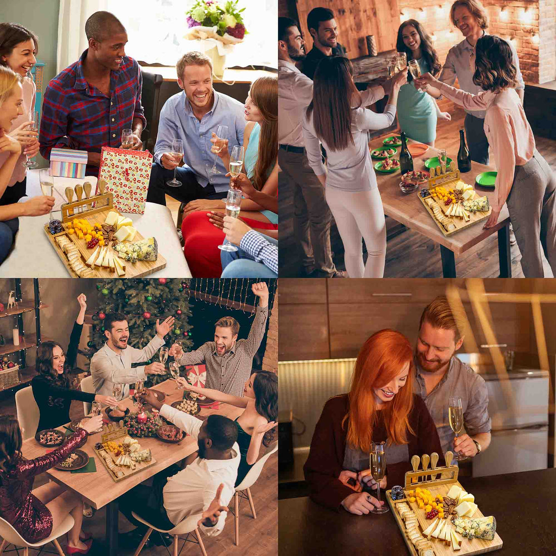 Bamboo Cheese Board and Knife Set