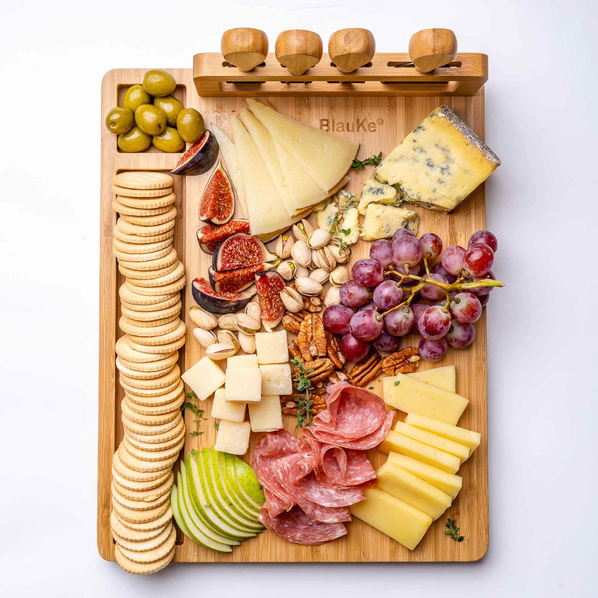 Bamboo Cheese Board and Knife Set