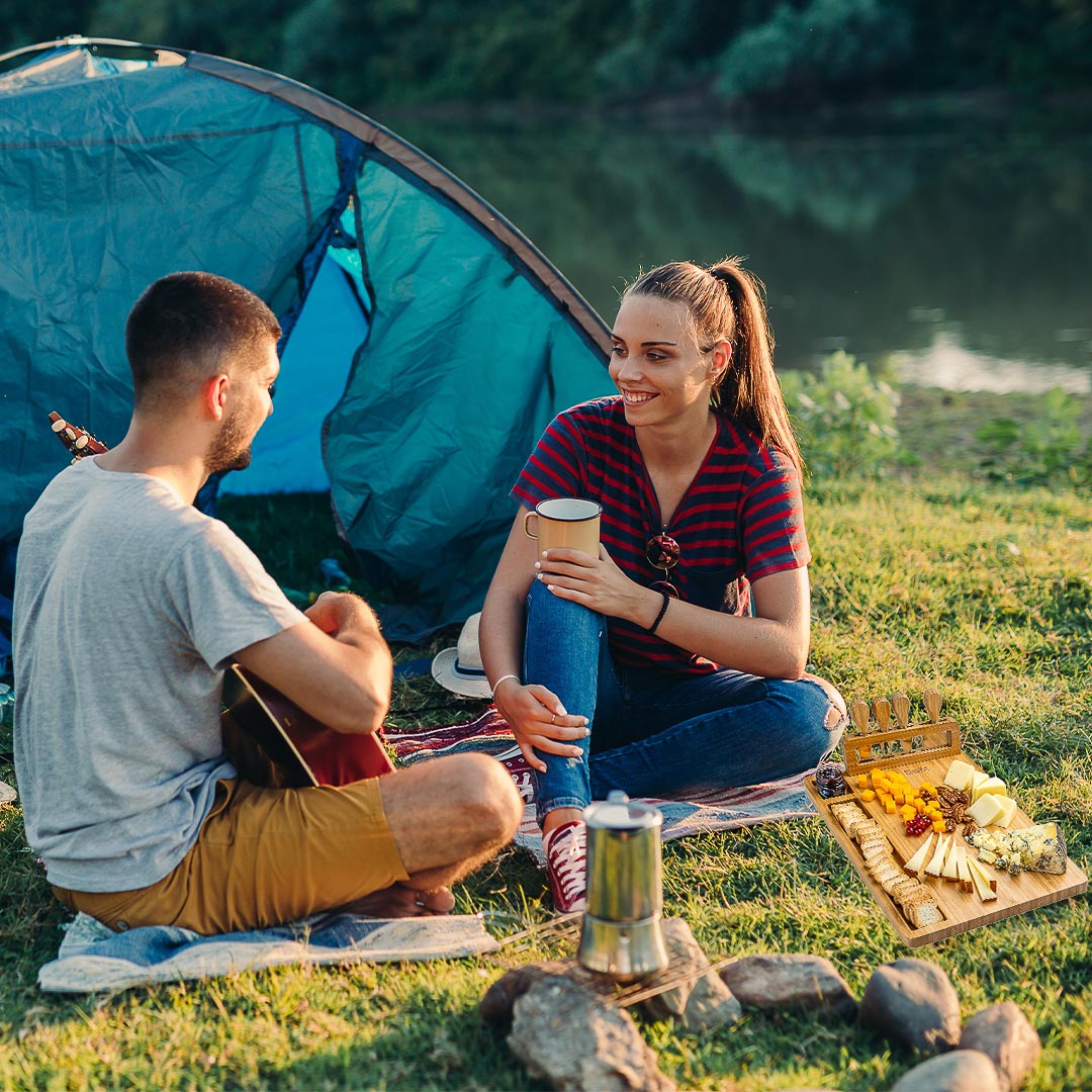 Bamboo Cheese Board and Knife Set