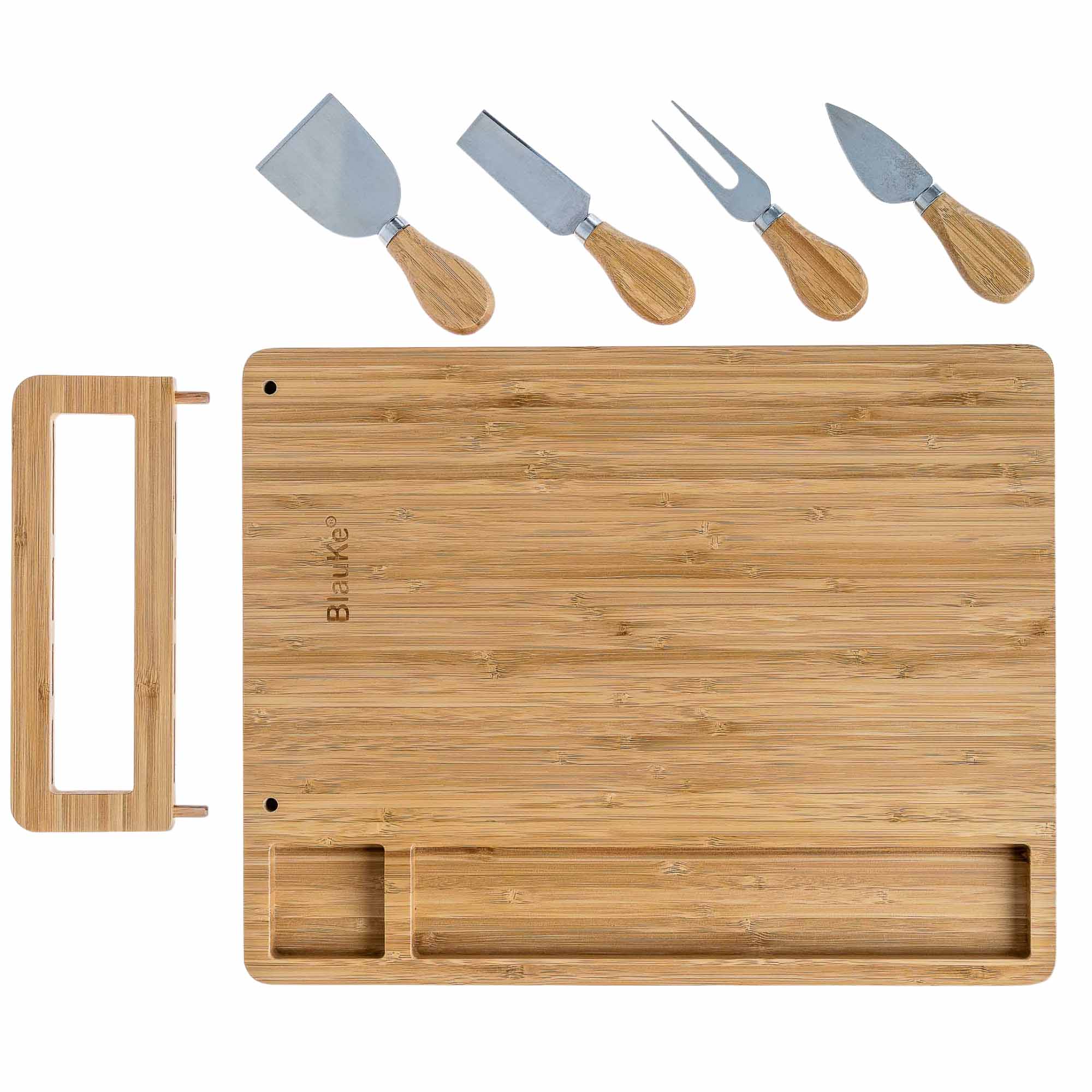 Bamboo Cheese Board and Knife Set