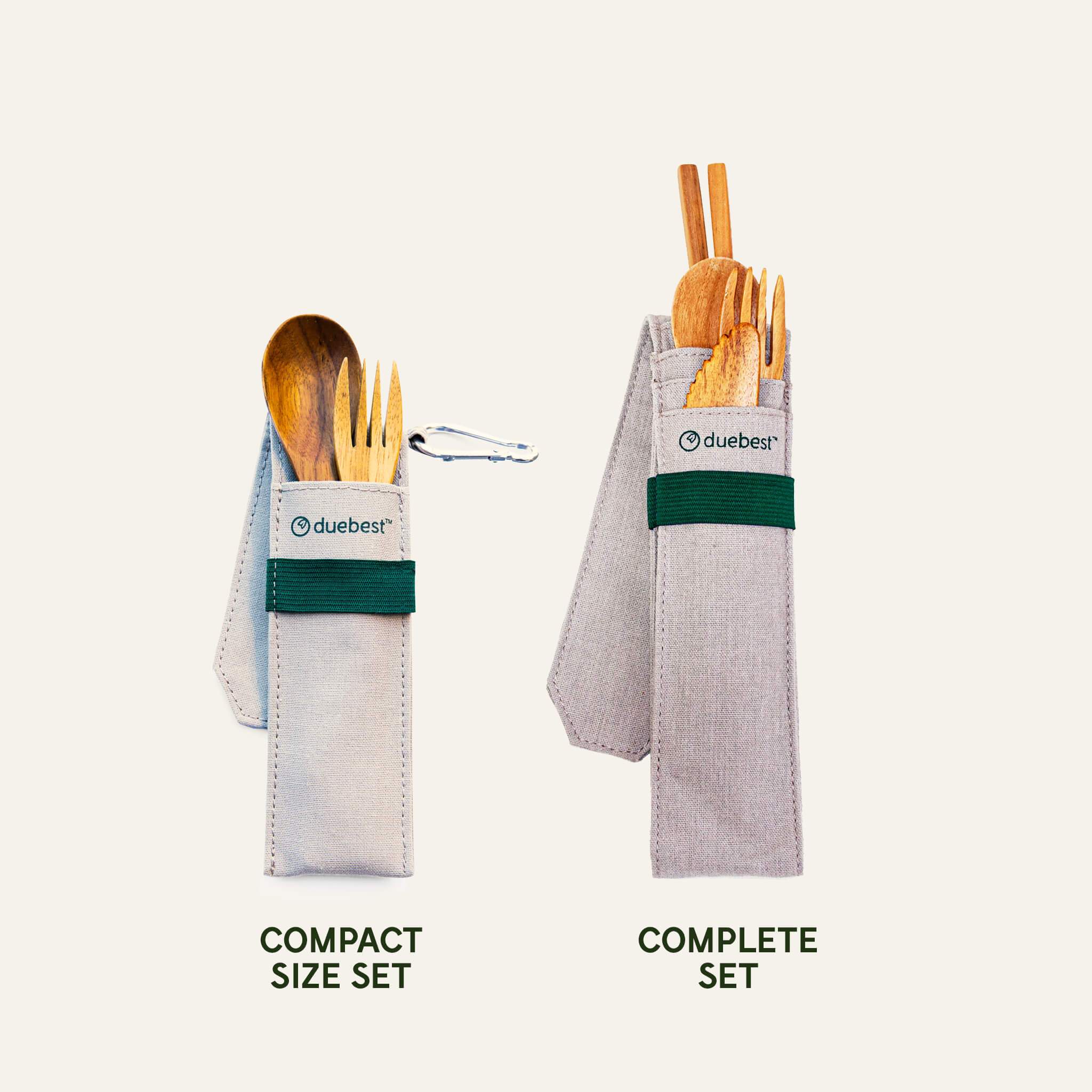 Reusable Wooden Cutlery Set