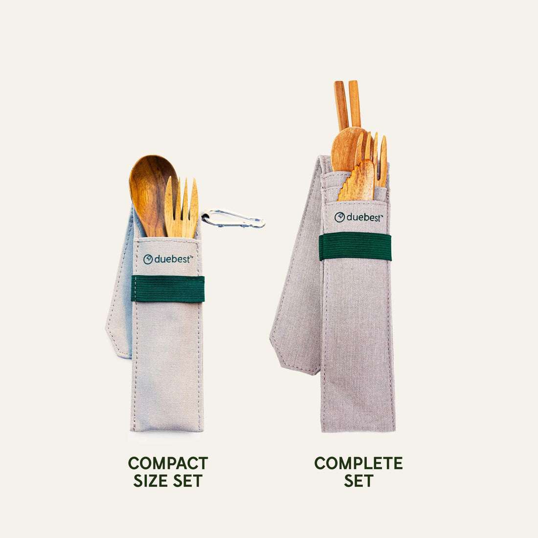 Reusable Wooden Cutlery Set