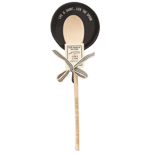 Giftable Wooden Spoon and Cast Iron Spoon
