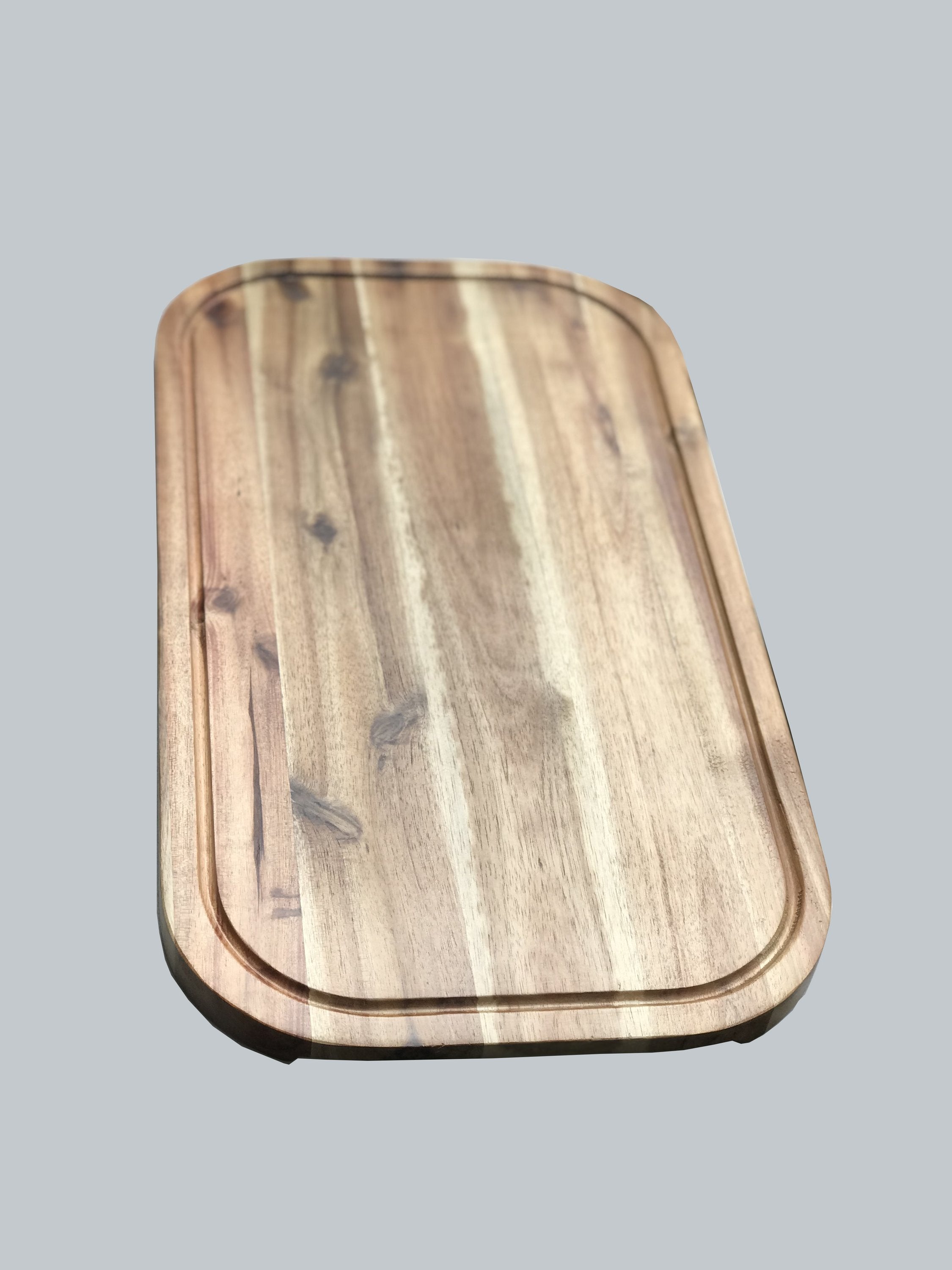 Rounded Cutting Board With Juice