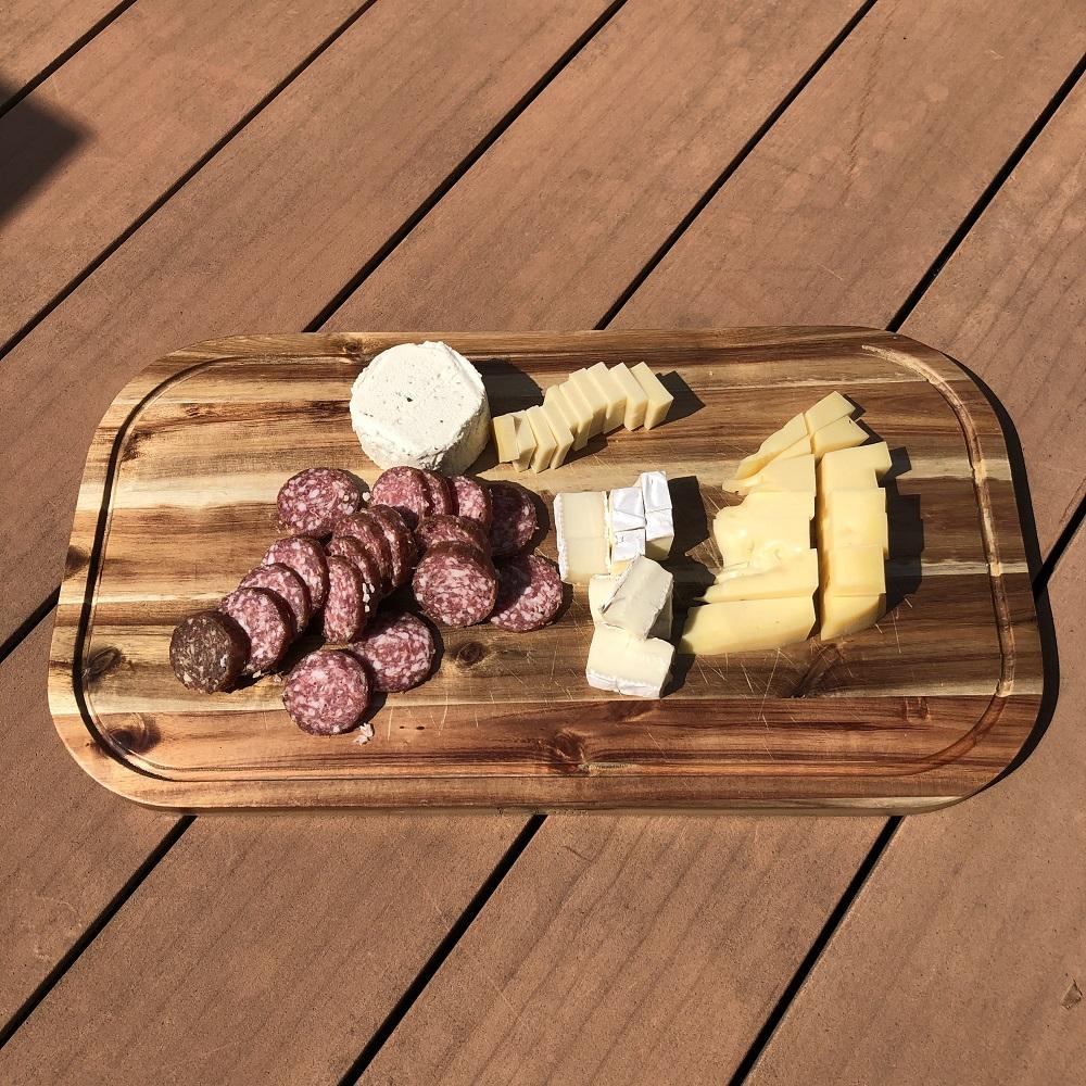 Acacia Wood Serving Rounded Cutting Board