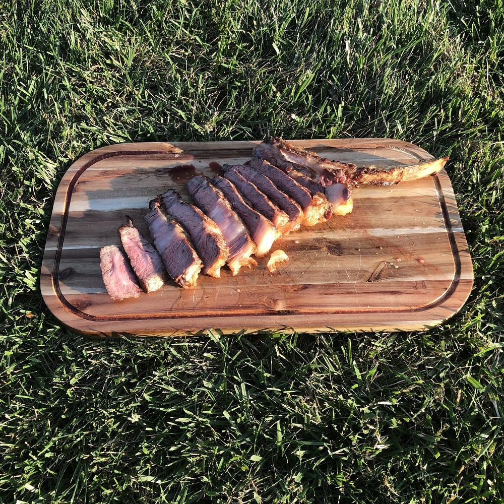 Acacia Wood Serving Rounded Cutting Board