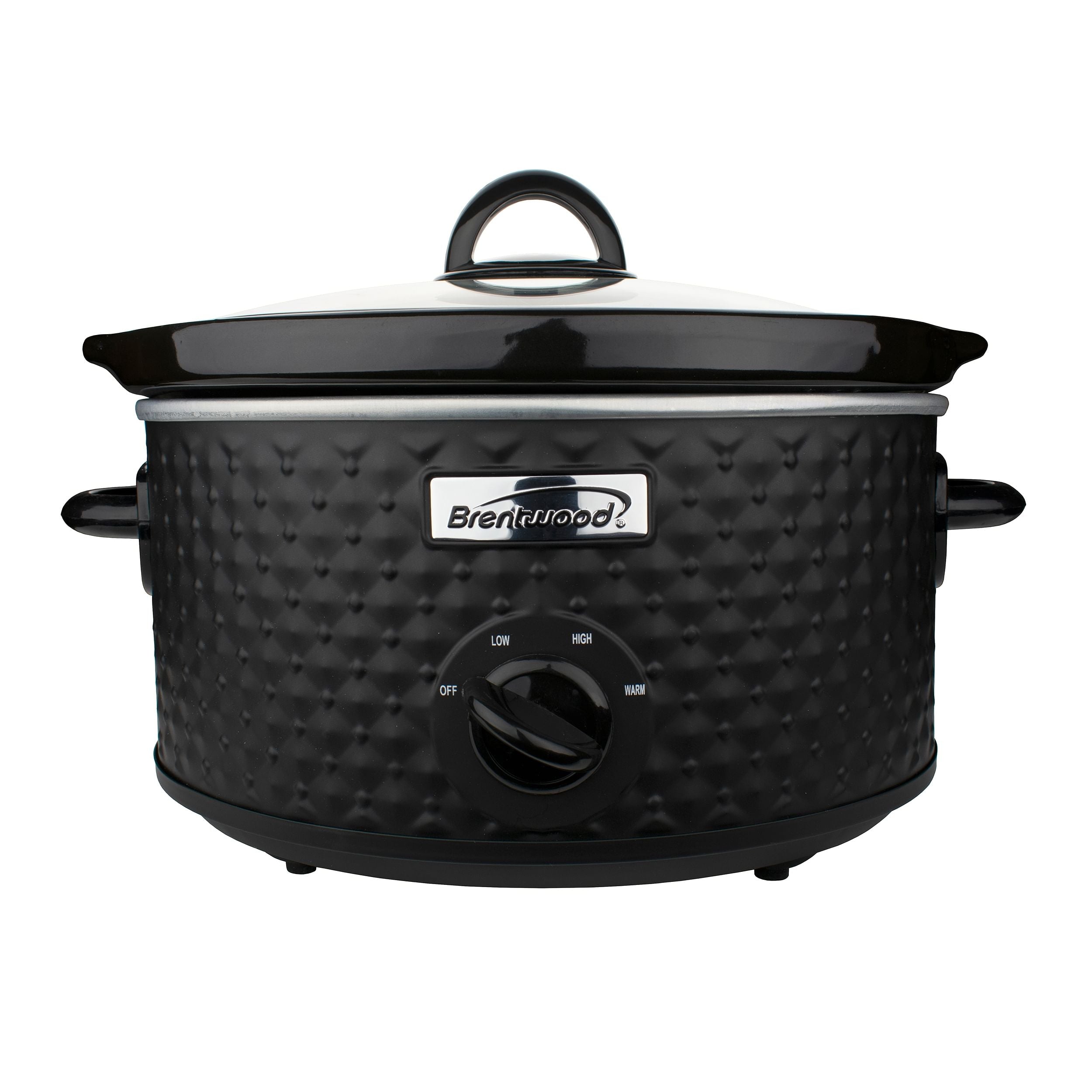 Brentwood 3.5 Quart Diamond Pattern Slow Cooker