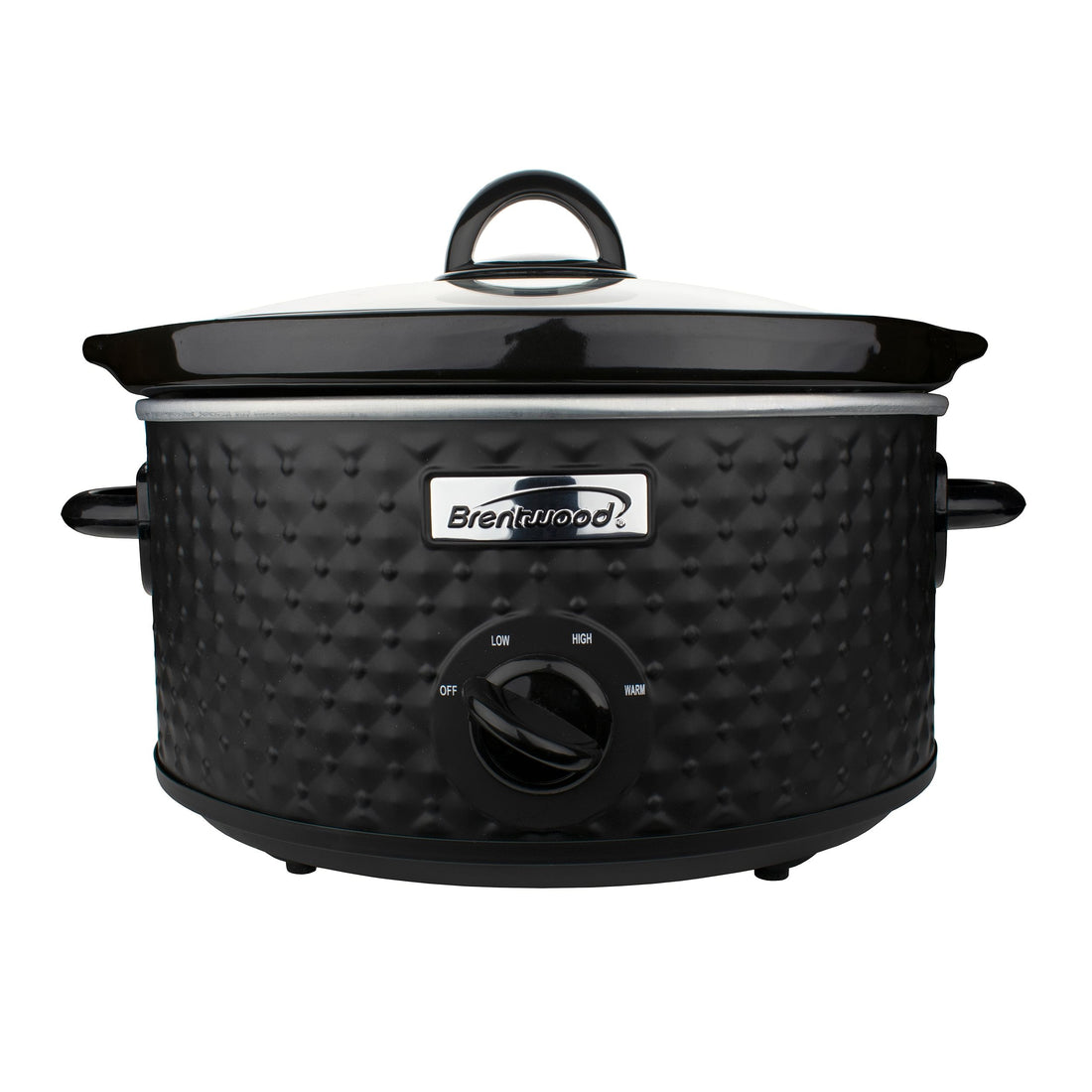 Brentwood 3.5 Quart Diamond Pattern Slow Cooker