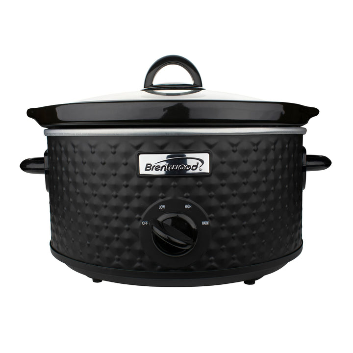 Brentwood 3.5 Quart Diamond Pattern Slow Cooker