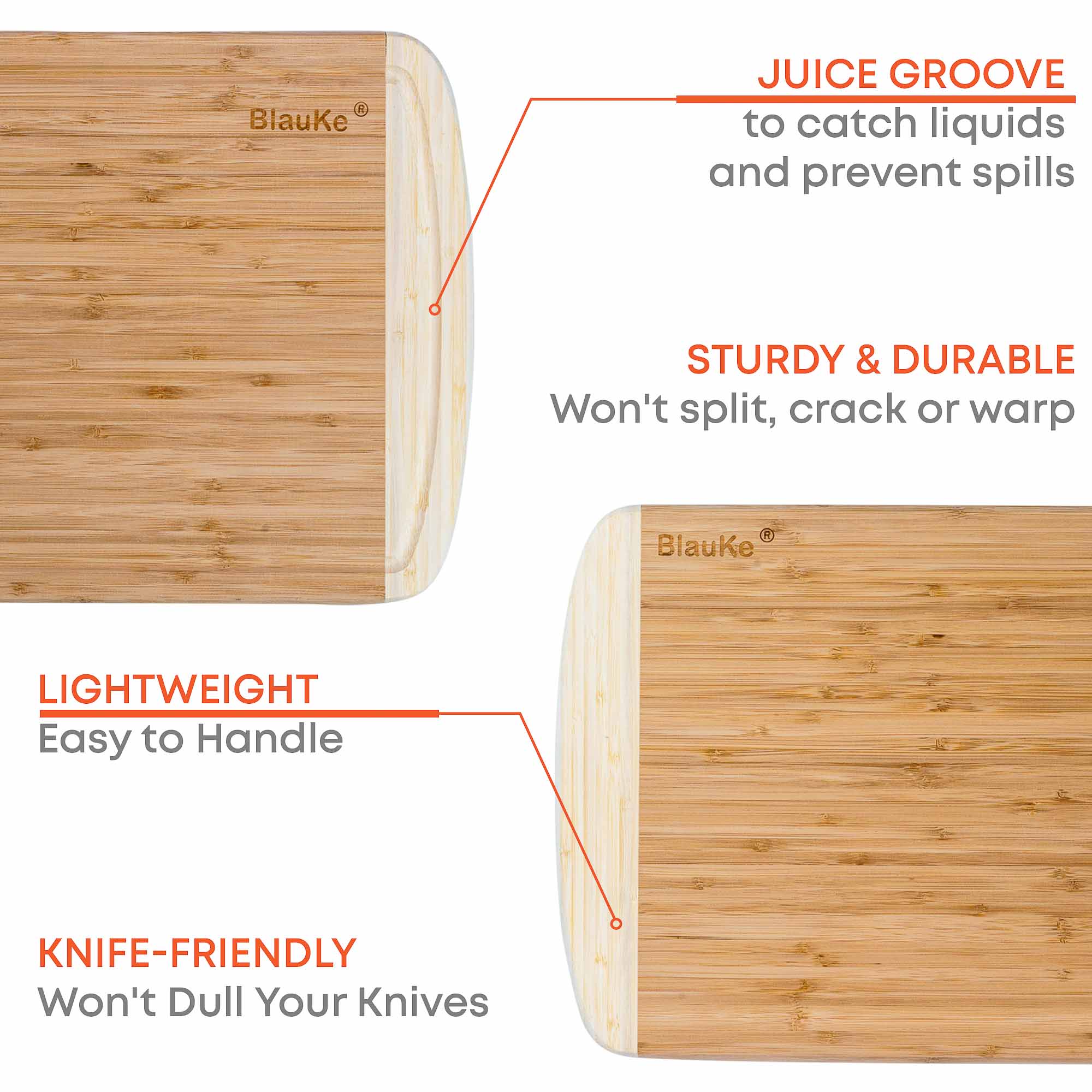 Large Wood Cutting Board for Kitchen