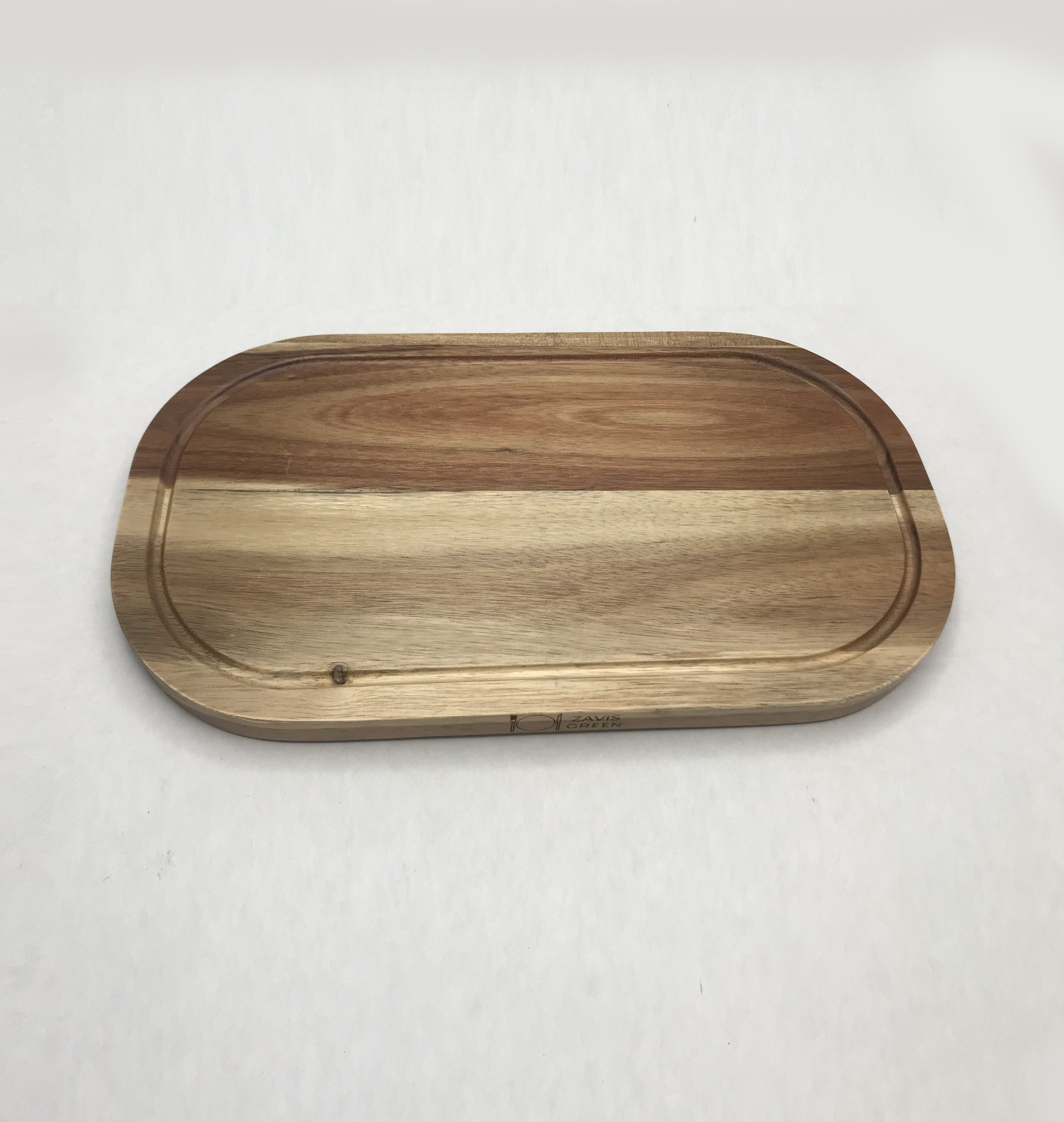 Rounded Cutting Board With Juice
