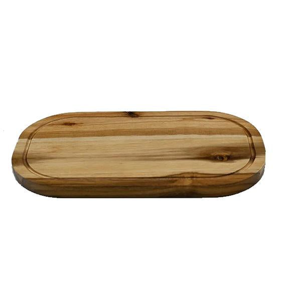 Rounded Cutting Board With Juice