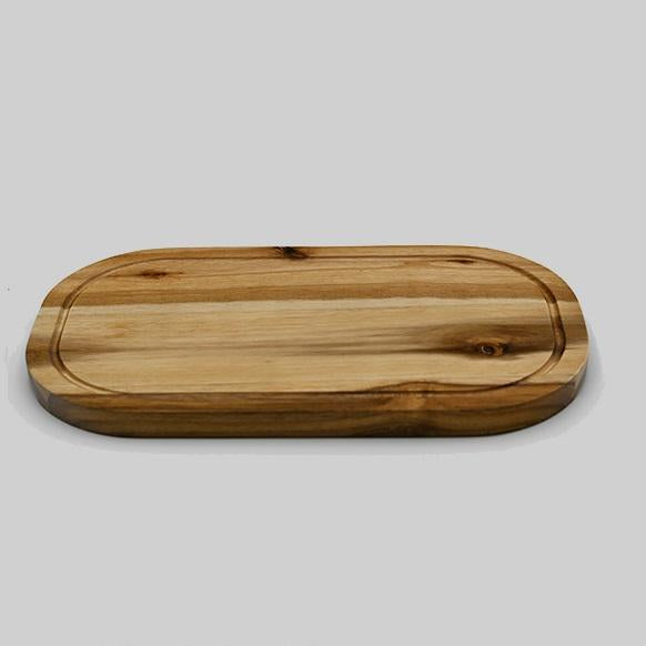 Rounded Cutting Board With Juice