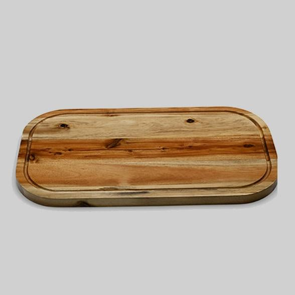 Acacia Wood Serving Rounded Cutting Board