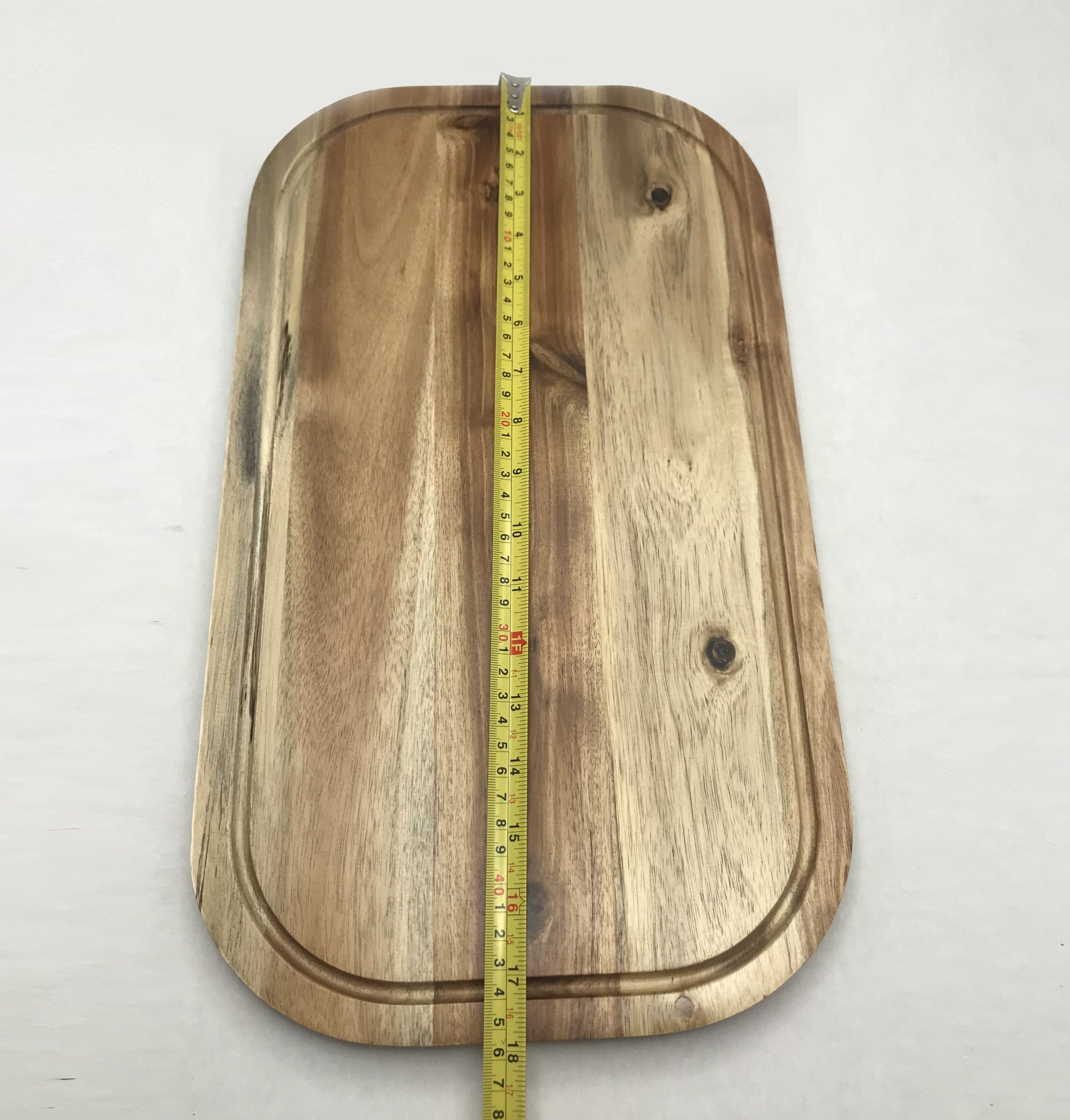 Acacia Wood Serving Rounded Cutting Board