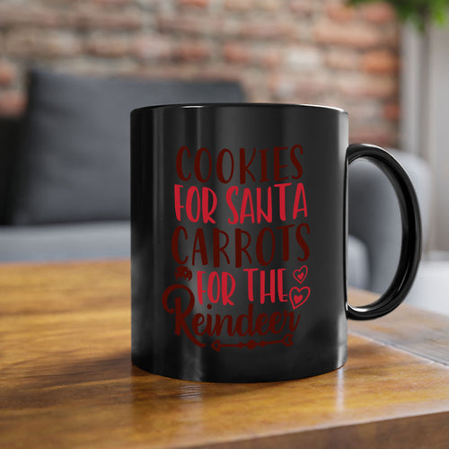 cookies for santa carrots for the reindeer christmas-Mug