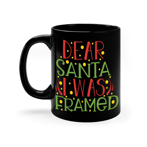 dear santa i was framed christmas-Mug