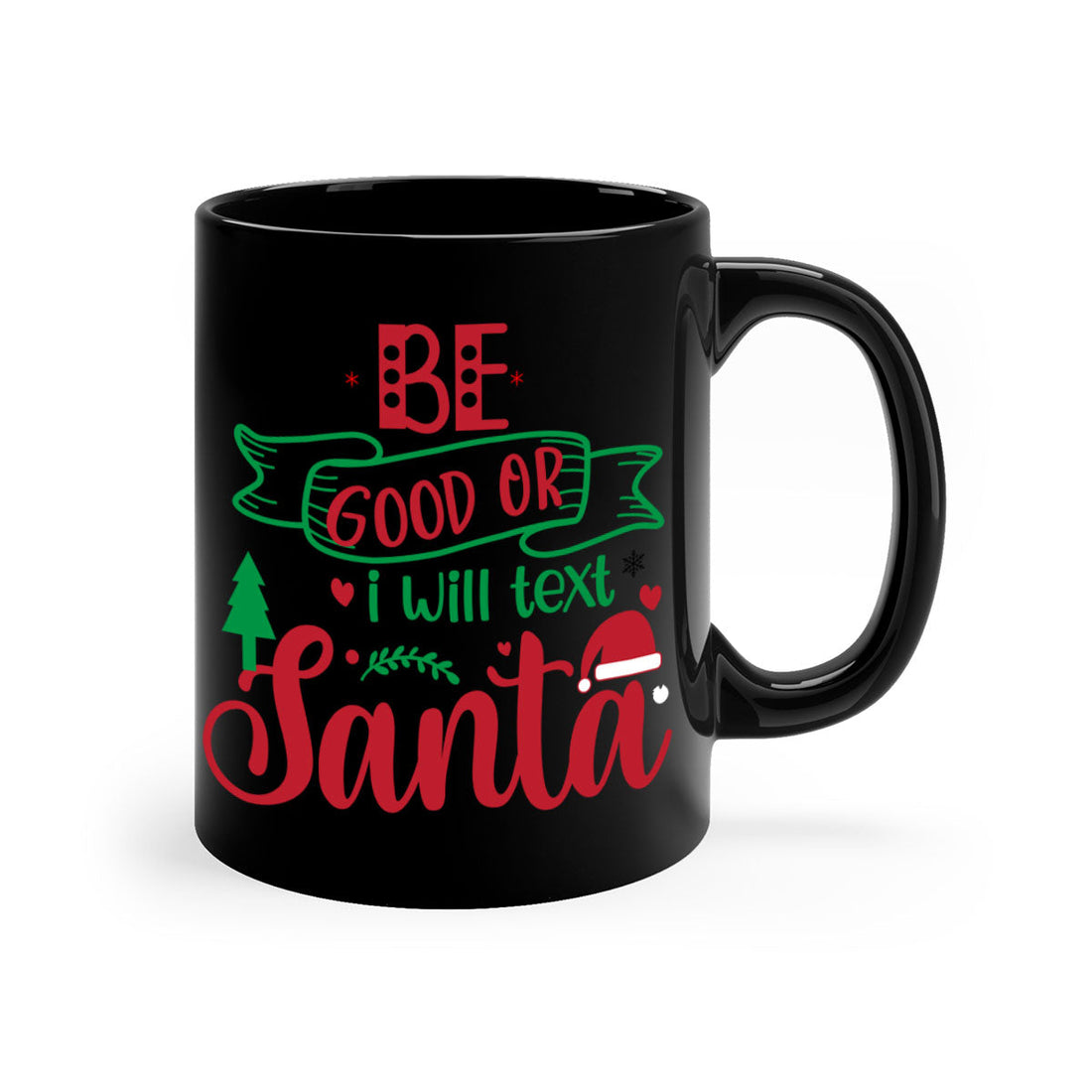 i will text santa style 61#- christmas-Mug