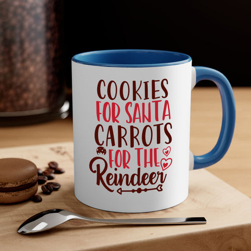 cookies for santa carrots for the reindeer christmas-Mug