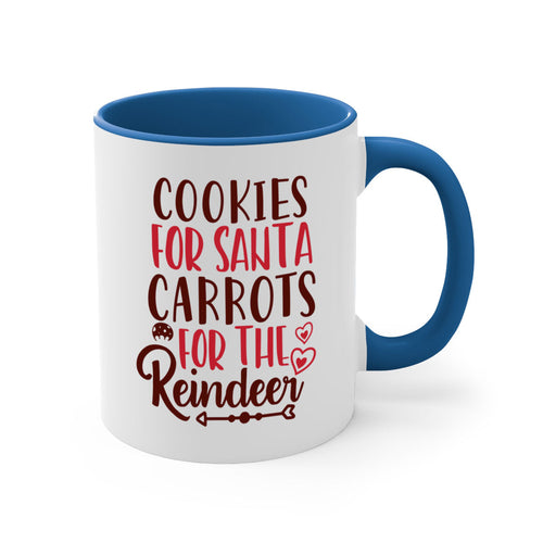 cookies for santa carrots for the reindeer christmas-Mug