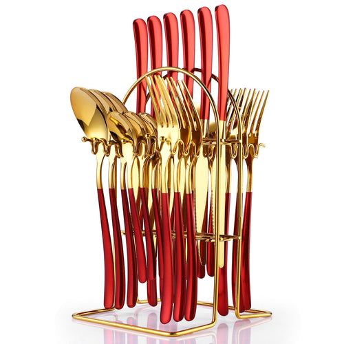 Stainless Steel Cutlery 24-piece Set