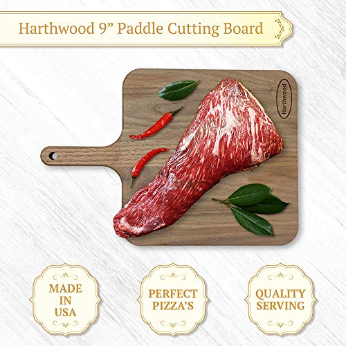 Walnut Wood Cutting Board with Handle 12"x12"