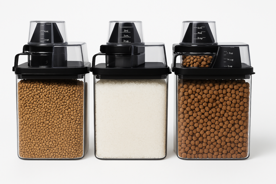 3-Piece Measuring Lid Storage Container Set