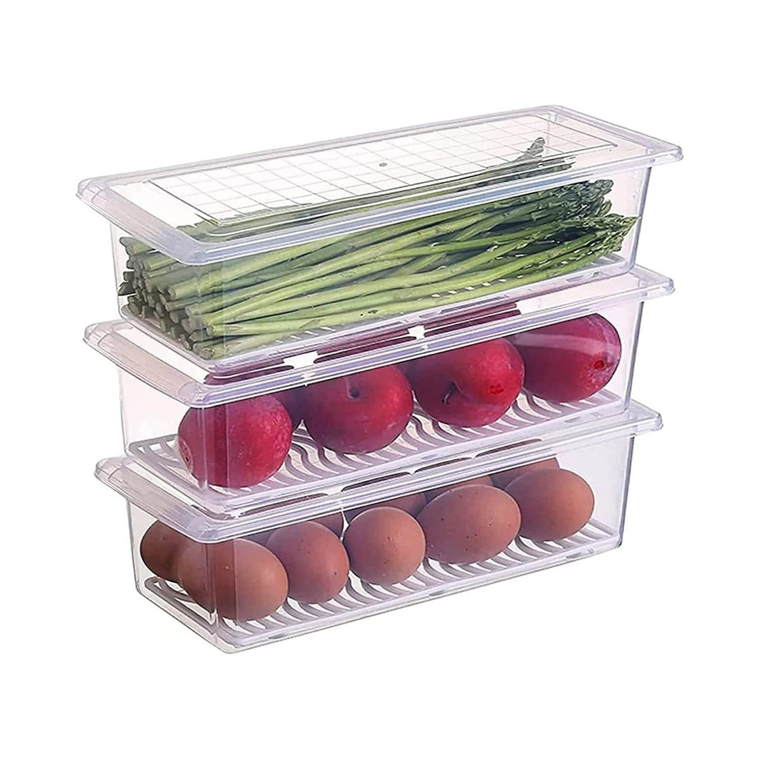Set of 3 Food Container for Fridge Storage Set