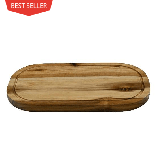 Rounded Cutting Board With Juice