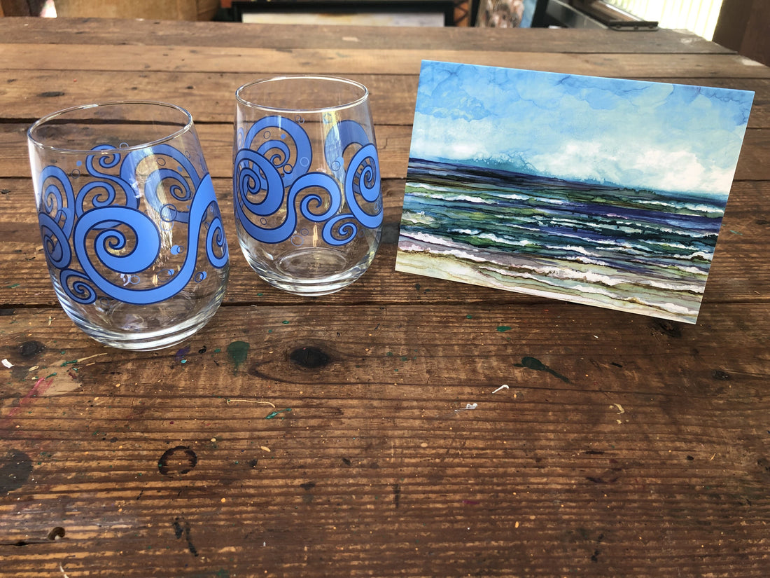 Beach Theme 3 piece Gift Set