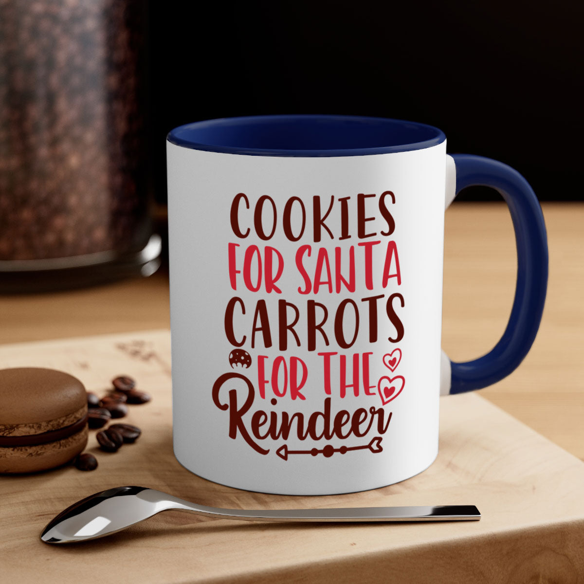 cookies for santa carrots for the reindeer christmas-Mug
