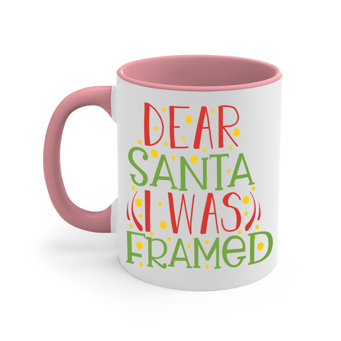 dear santa i was framed christmas-Mug