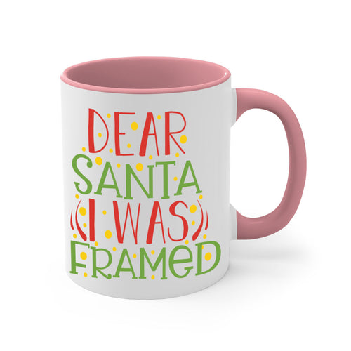 dear santa i was framed christmas-Mug