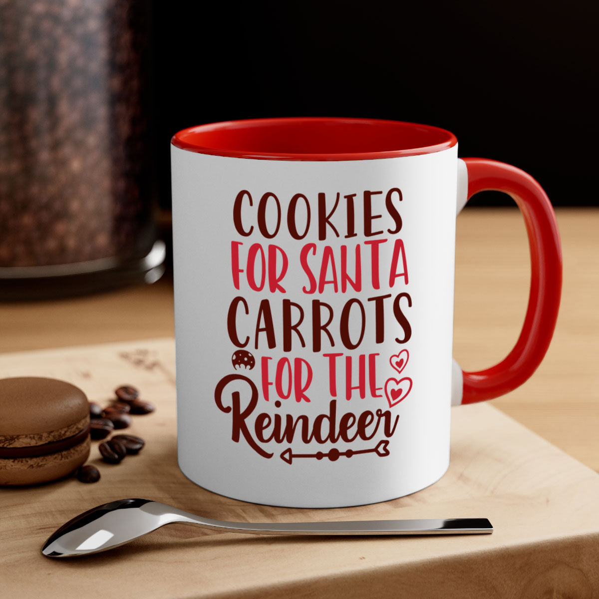 cookies for santa carrots for the reindeer christmas-Mug