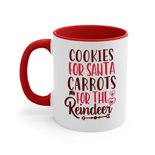 cookies for santa carrots for the reindeer christmas-Mug