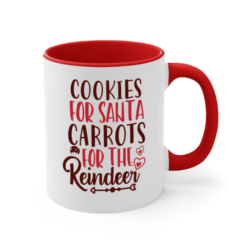 cookies for santa carrots for the reindeer christmas-Mug